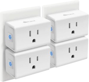 Kasa Smart Plug Mini 15A, Smart Home Wi-Fi Outlet Works with Alexa, Google Home & IFTTT, No Hub Required, UL Certified, 2.4G WiFi Only, 4-Pack