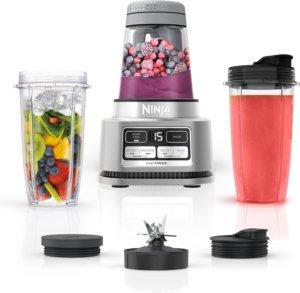 Ninja SS101 Foodi Smoothie Maker & Nutrient Extractor 1200 WP 6 Functions Smoothies Extractions Spreads, smartTORQUE 14-oz