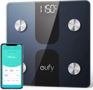 Eufy by Anker, Smart Scale C1 with Bluetooth, Body Fat Scale, Wireless Digital Bathroom Scale- 12 Measurements, Weight-Body Fat-BMI, Fitness Body