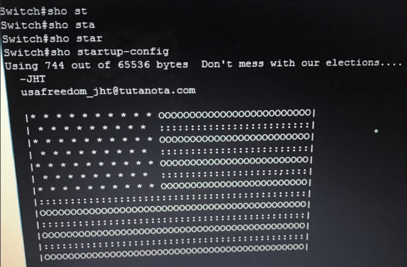 Hacked Cisco Switch