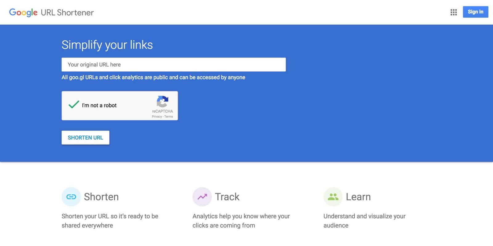 google shortener
