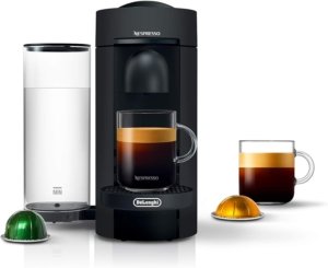 De'Longhi Nespresso VertuoPlus Coffee and Espresso Machine by De'Longhi, 38 ounces, Matte Black